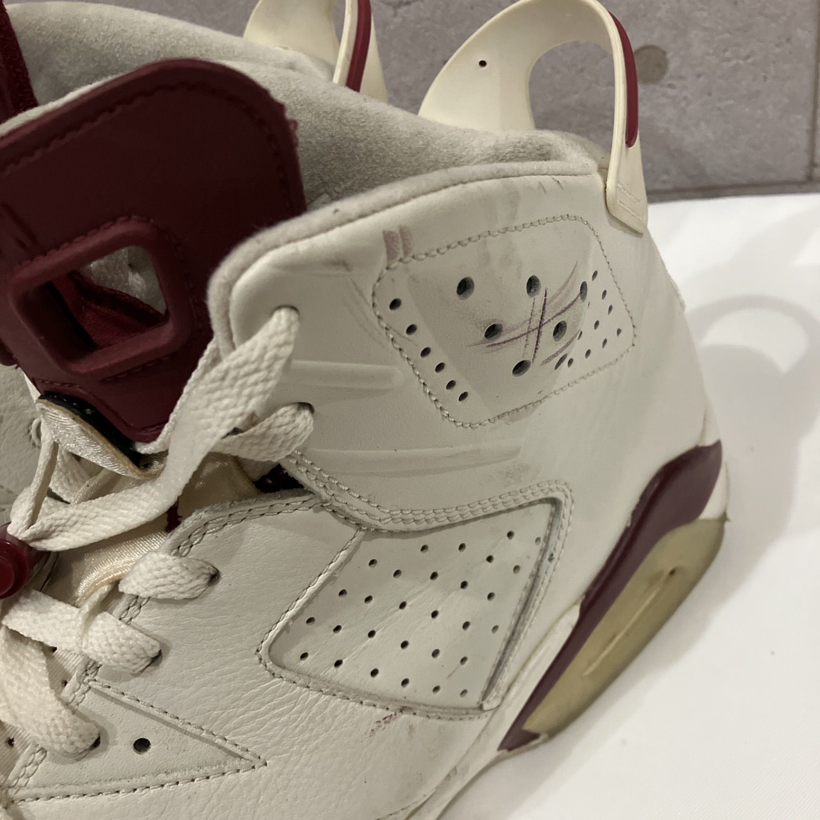 AIR JORDAN 6 RETRO(384664-116) MAROON 27cm スニーカー エア ...