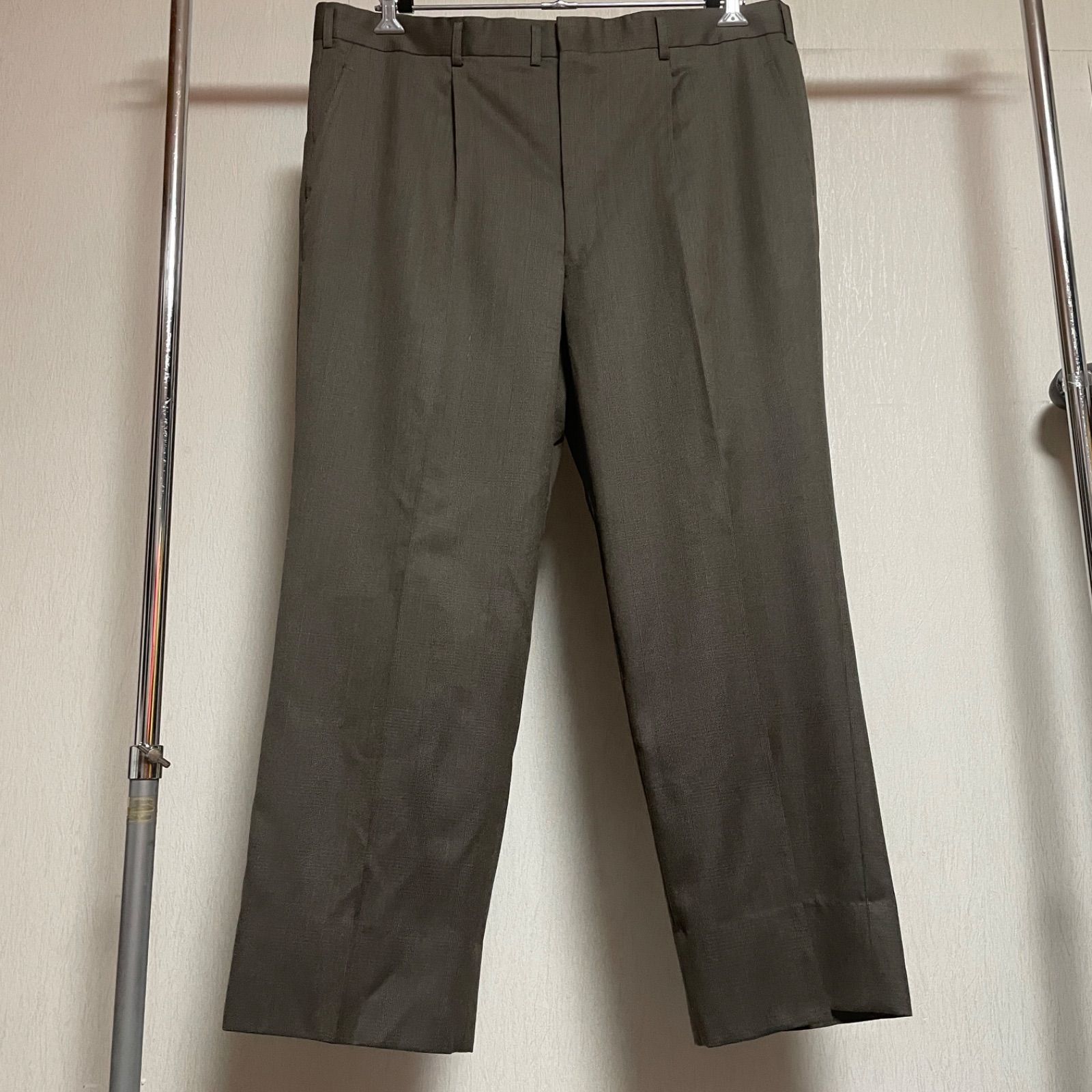 Authentic 1993 Sogo British Glen Plaid Wool Trousers/90年代 そごう(百貨店)謹製 英国調グレンチェック ウールスラックス