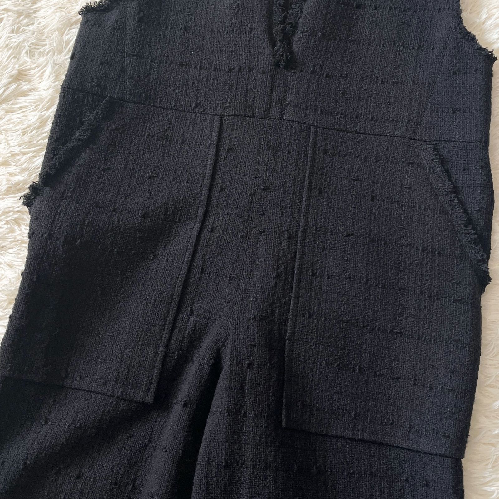 IENA イエナ BLACK TWEED オールインワン サロペット 黒 36 S M - メルカリ