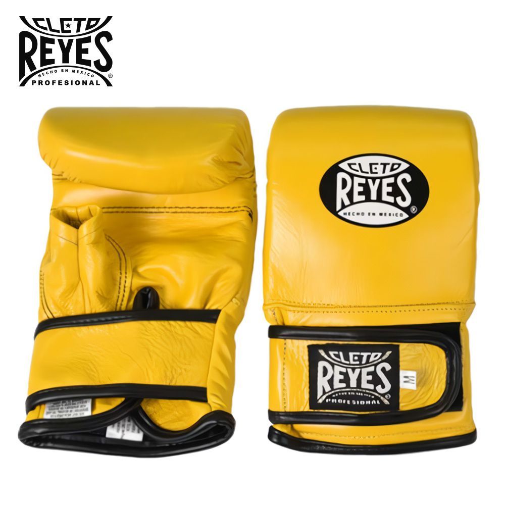 REYES ボクシンググローブ 【イエロー Sサイズ】 バック打ち ベルクロ式 パンチンググローブ 本革 S ～ XLサイズ 公式 レイジェス