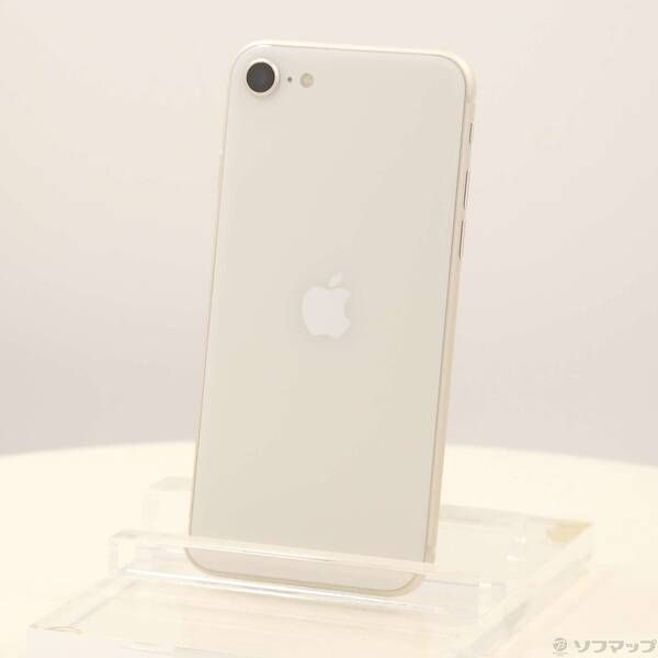 〔 品〕 iPhone SE 第3世代 64GB スターライト MMYD3J A SIMフリー 295