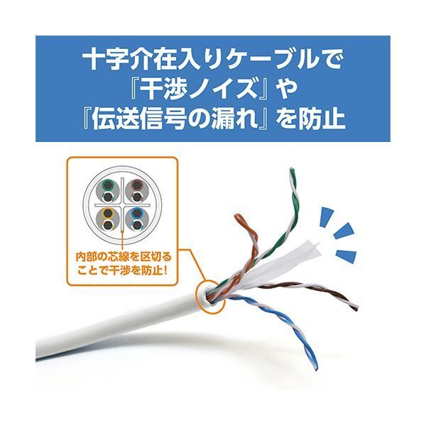 LANケーブル ホワイト