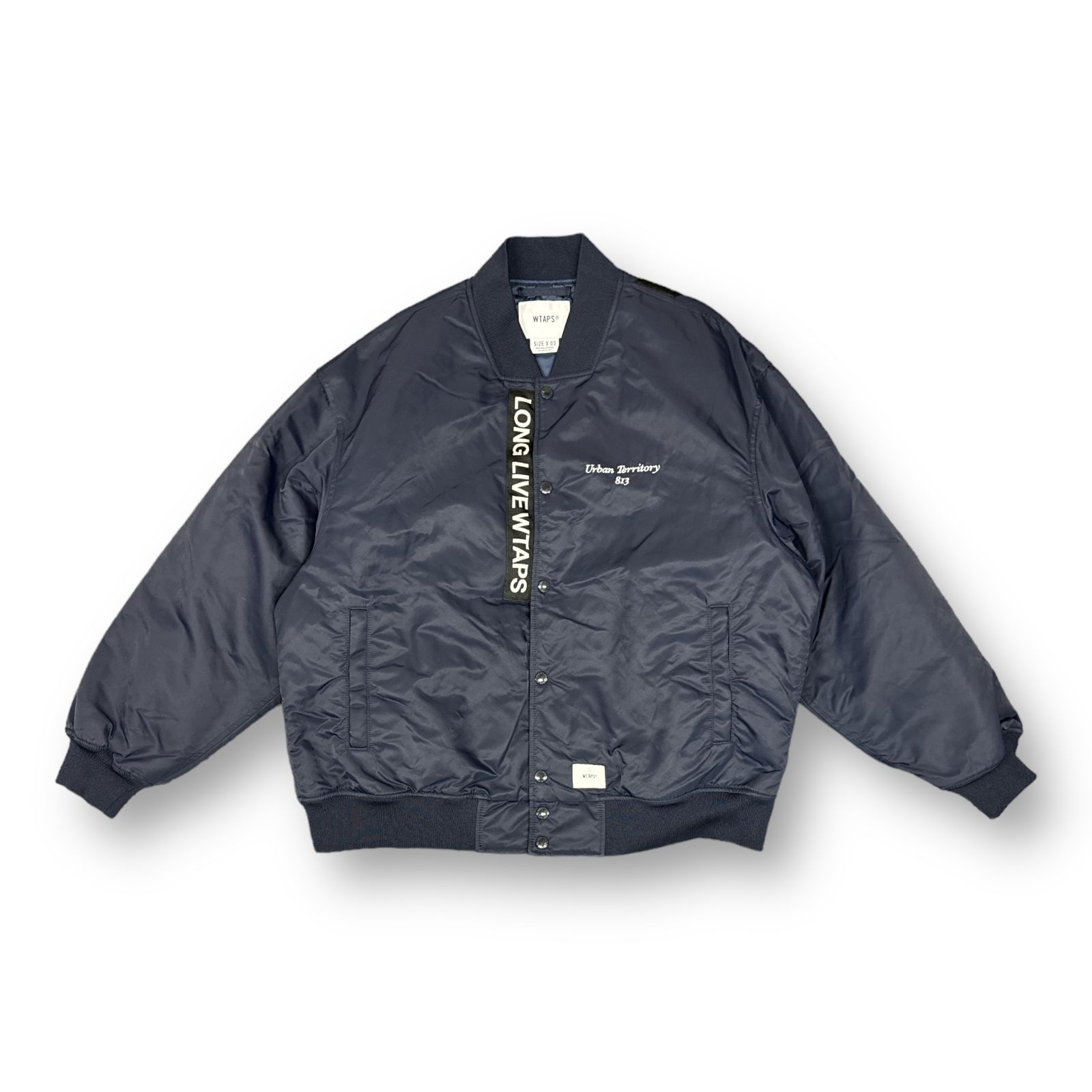 WTAPS(ダブルタップス) サイズ:4 19AW ACADEMY JACKET 192TQDT-JKM01 ナイロンアカデミージップアップトラック ジャケット