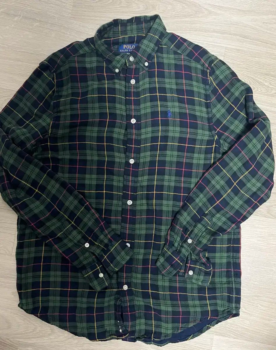 ポロ Ralph Lauren ラルフローレン タータン チェック シャツ ボーイズ XL ガーゼ