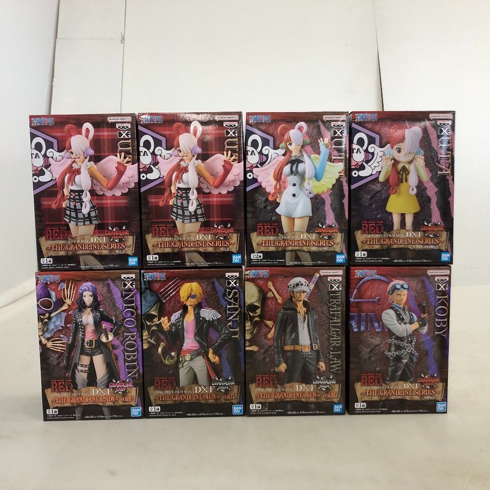 02w14055 ONE PIECE FILM RED プライズフィギュア 8個セット