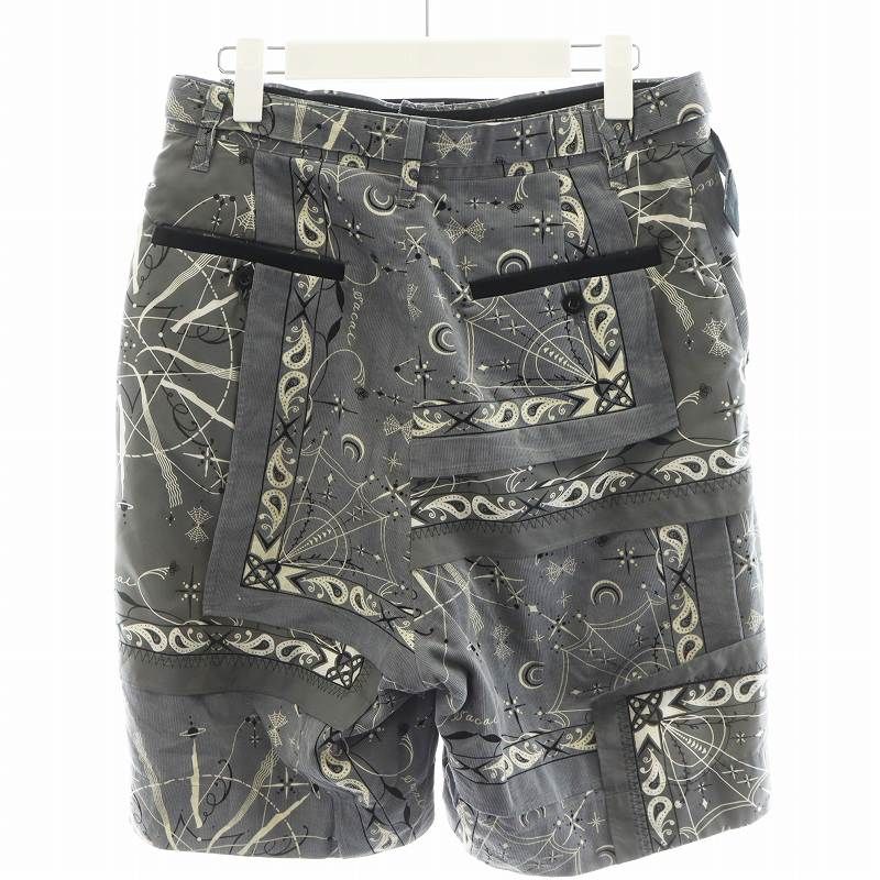 sacai ショーツスラックス グレー 1