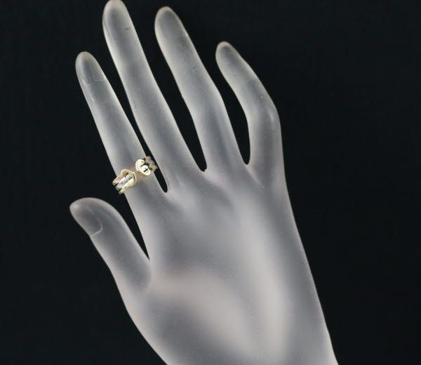 カルティエリング2CドゥーブルC C2 スリーカラーSM 54