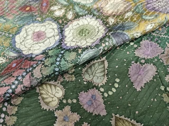 平和屋着物○訪問着 辻が花 金通し地 さが美扱い 正絹 逸品 DAAW5312ud