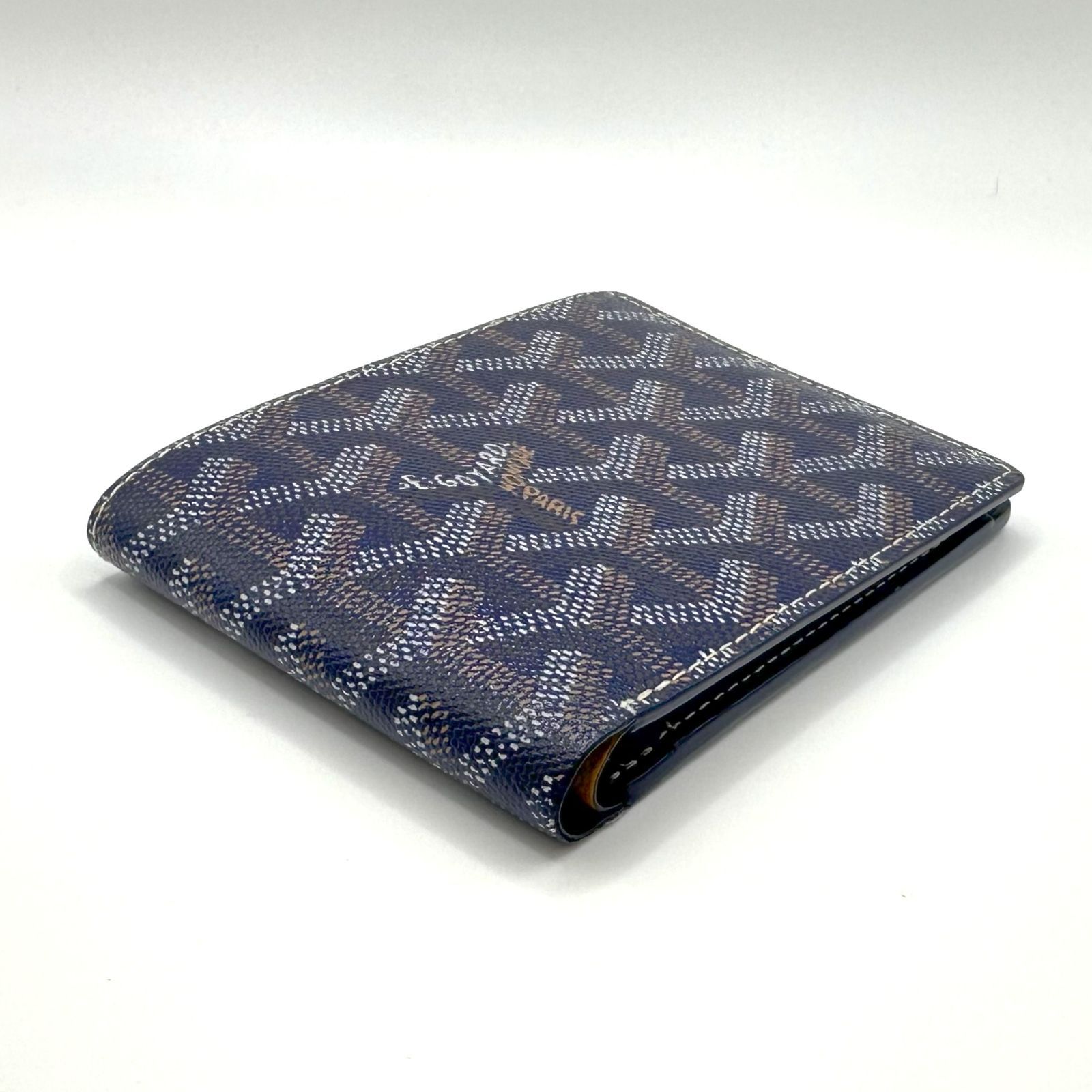 GOYARD】ゴヤール サン・フロランタン 2つ折り財布 ネイビー