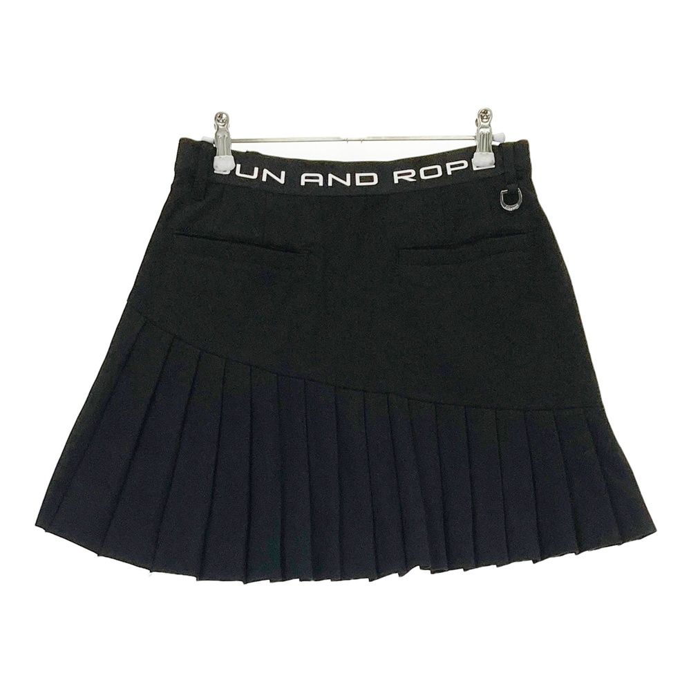 JUN&ROPE ブラックプリーツスカート JUN&ROPE ブラック プリーツスカート ゴルフ用 【公式通販】