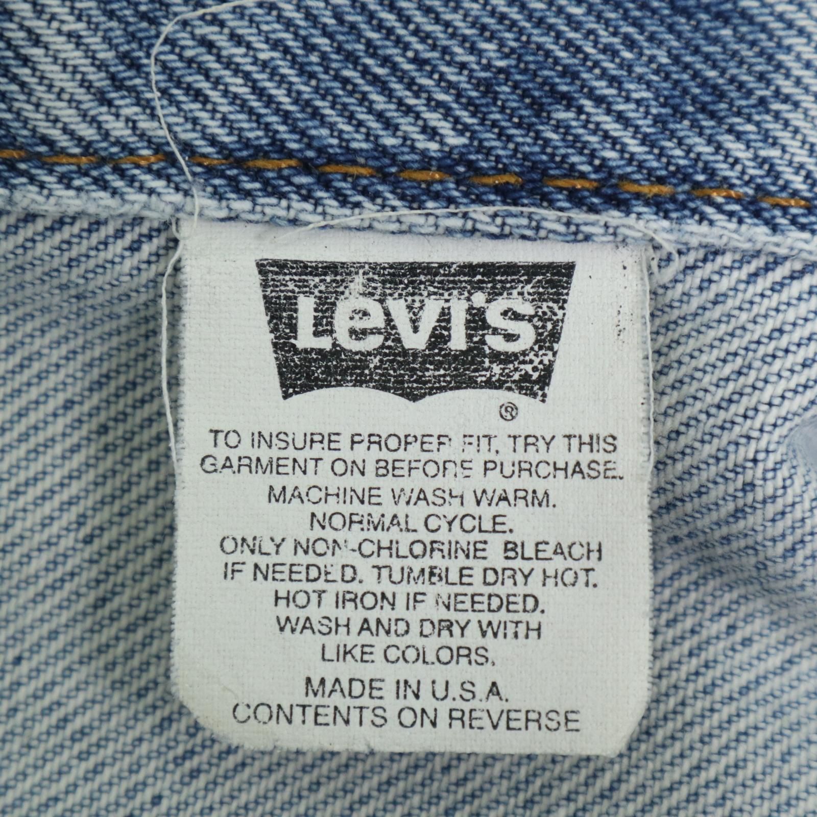 90年代 USA製 Levi's リーバイス 70507-0389 デニムトラッカー