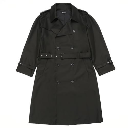 Size L Regular_Color ブラック フォーチュナトウキョウ トレンチコート HK Collection メンズトレンチコート FT-TCOAT-BK ブラック