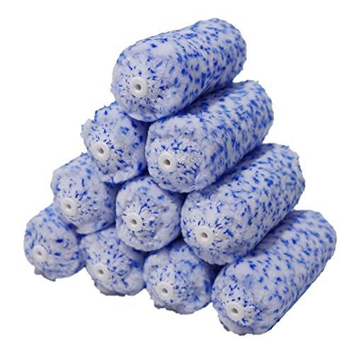 4インチ/20mm/10本 ハケ市 ミニスモール ローラー マイクロファイバー 混毛 マリン 4インチ 20mm 10本 セット