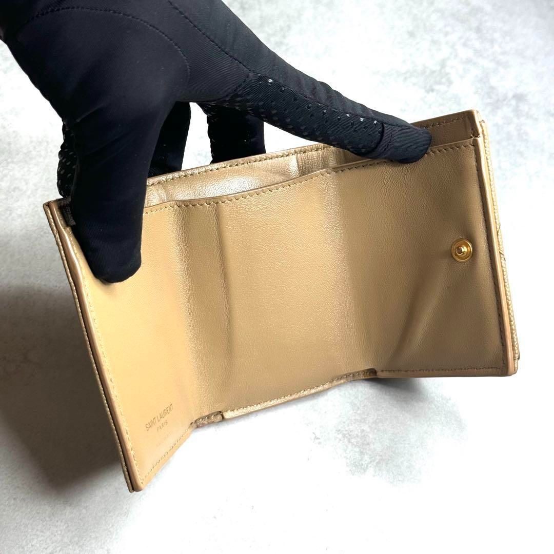 【付属品完備】 YSL サンローラン / カサンドラマトラッセミニウォレット 付属品完備】 YSL サンローラン カサンドラマトラッセミニウォレット