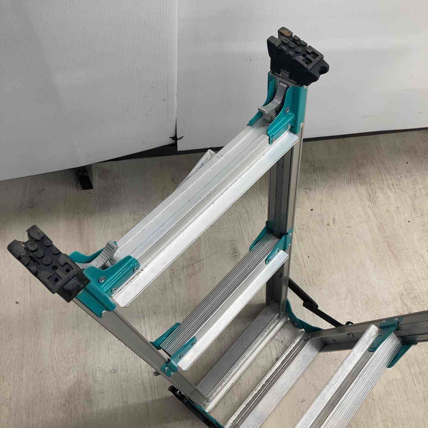 Hasegawa 脚部伸縮式アルミはしご兼用脚立