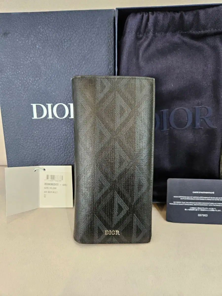 Dior ディオール 長財布 CD ダイヤモンド パターン 柄 メンズ 財布 財布 ナムソン ウォレット
