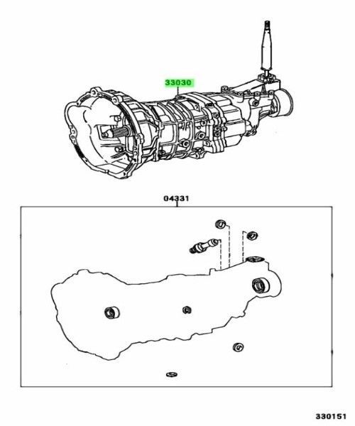 トヨタ 純正 マーク2 マニュアル トランスミッションユニット TRANSMISSION UNIT MANUAL 33030-2A600 TOYOTA LEXUS Genuine JDM