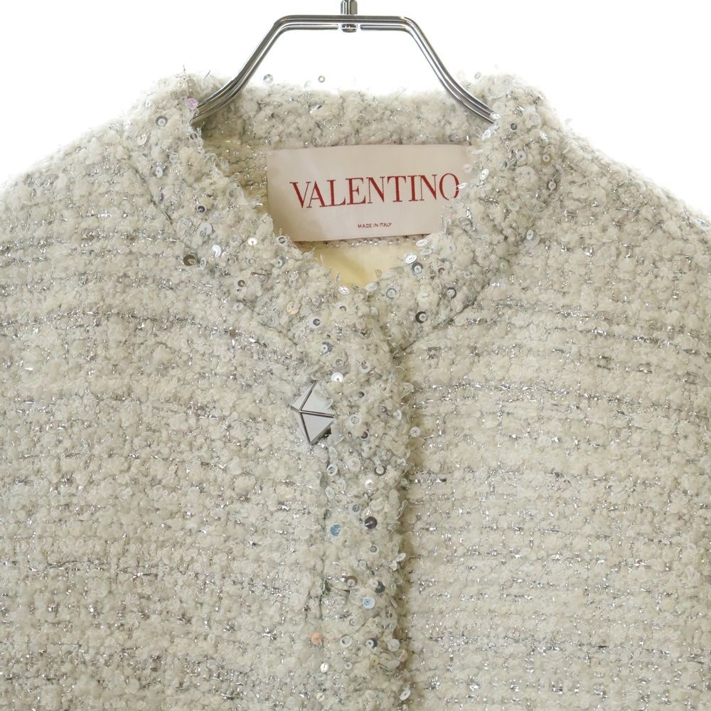 VALENTINO (ヴァレンチノ) ボタンスタッズ ツイード レディース