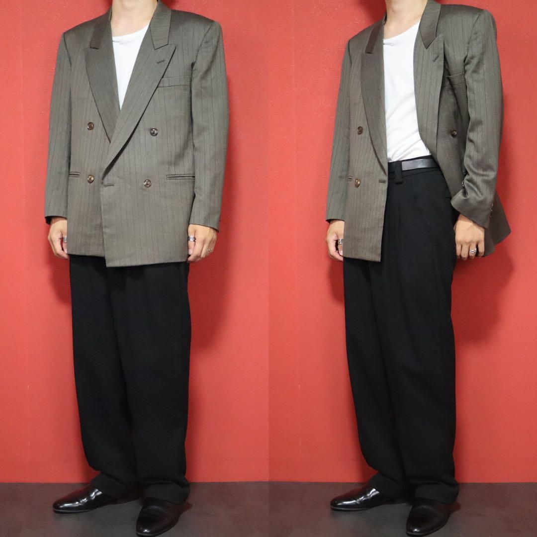 Christian Dior 70s ダブルジャケット 80s Christian Dior MONSIEUR USA製 ダブル 金ボタン テーラード