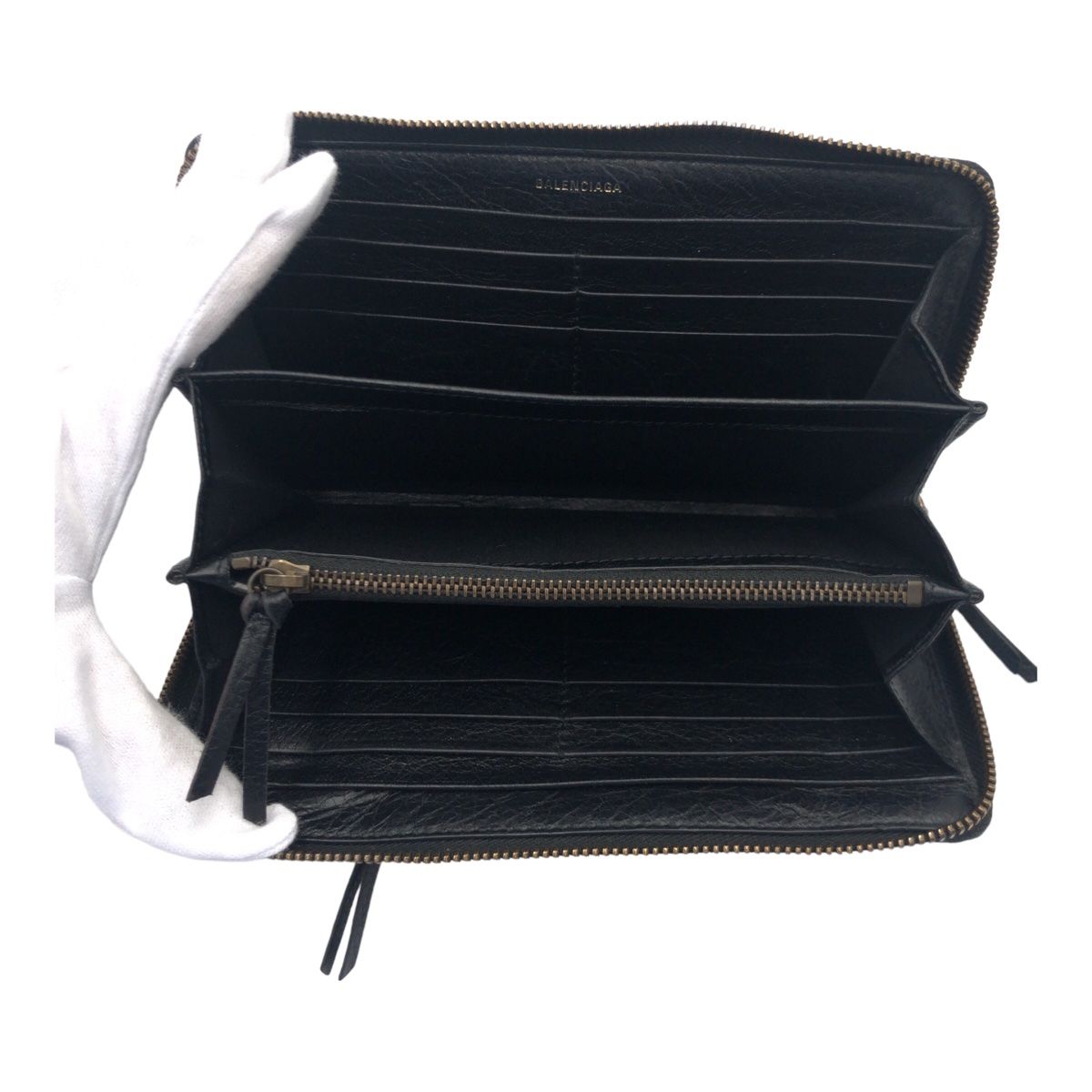 美品 BALENCIAGA バレンシアガ クラシックコンチネンタル ブラック 黒  