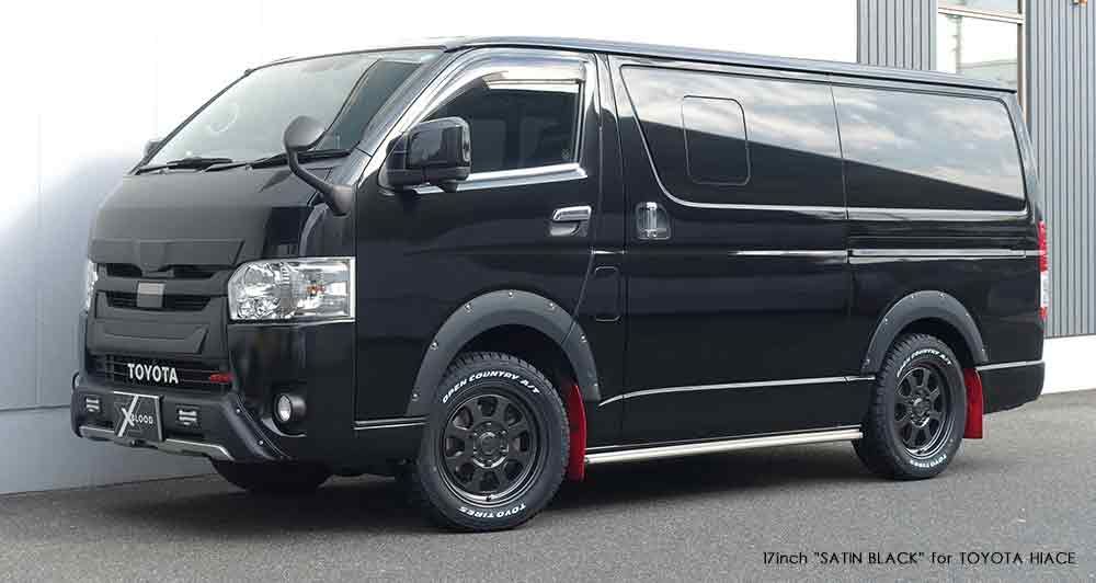 ハイエース 17インチ アルミセット no.2 ハイエース用 ロクサーニ バトルシップ2 17インチホイール＆タイヤ