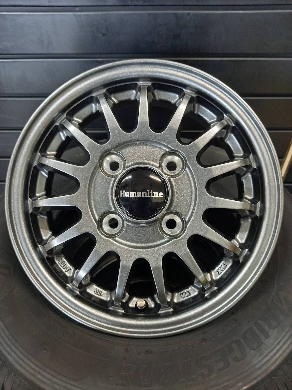 製 ブリヂストン K370 145 80R12 80 78 HF-15 4本 45000円● ハイゼット●アトレー●ピクシス●キャリー●エブリイ バン ラジアルタイヤ アルミホイール 4本SET 軽トラック 軽バン 145R12 6PR相当