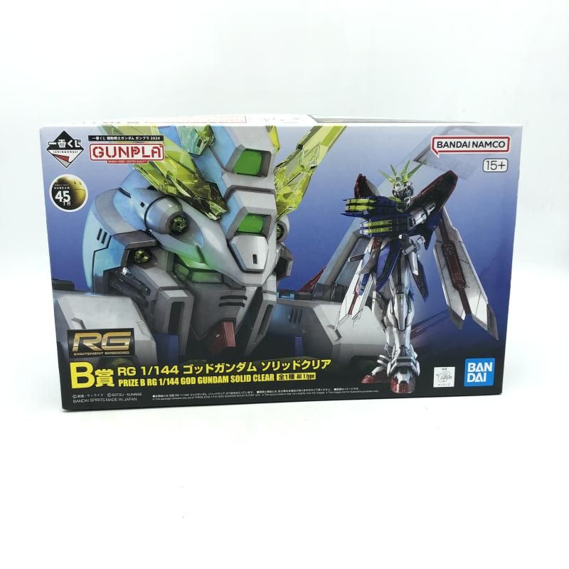 ｶﾞﾝﾀﾞﾑ バンダイ 一番くじ B賞 1|144 ゴッドガンダム ソリッドクリア|機動戦士ガンダム ガンプラ 2025 6