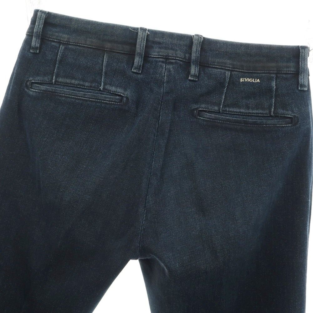 中古】シビリア SIVIGLIA ストレッチ コットン デニムパンツ ネイビー