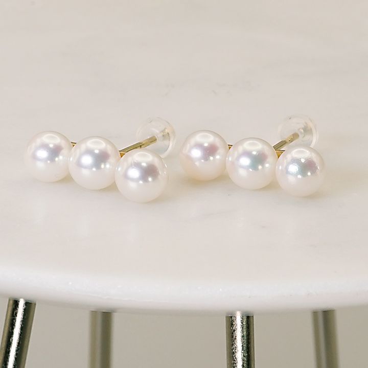 アコヤ真珠ピアス アコヤ真珠ピアス（約7.5mm珠・K18YG） | 商品詳細 | 高島屋