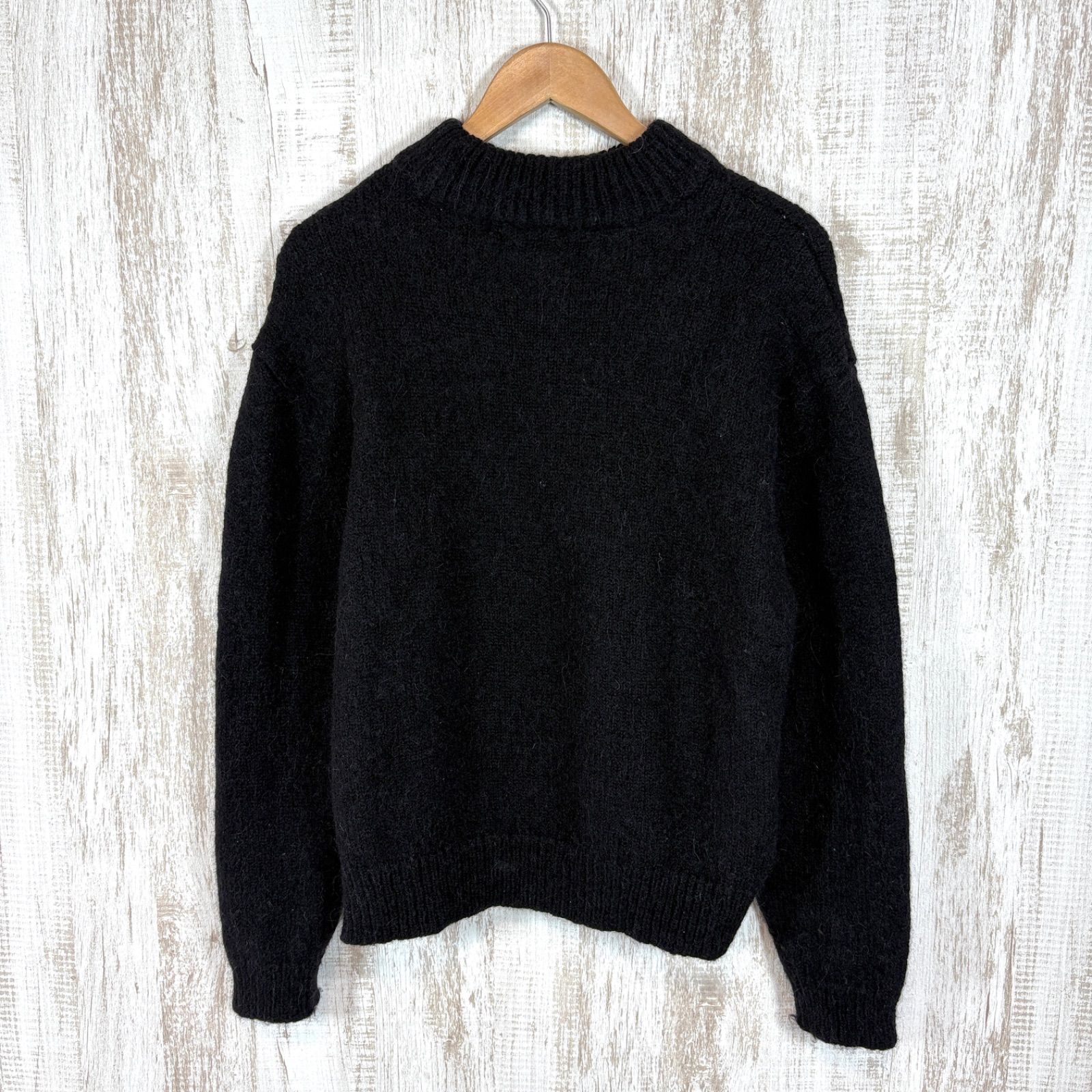 MICHAEL KORS マイケルコース ウール アルパカ ブレンド ニット オーバーサイズ セーター ブラック