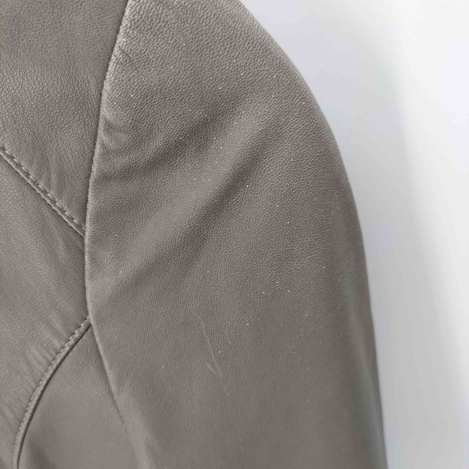 ボールジー BALLSEY ラムレザーノーカラージャケット レディース
