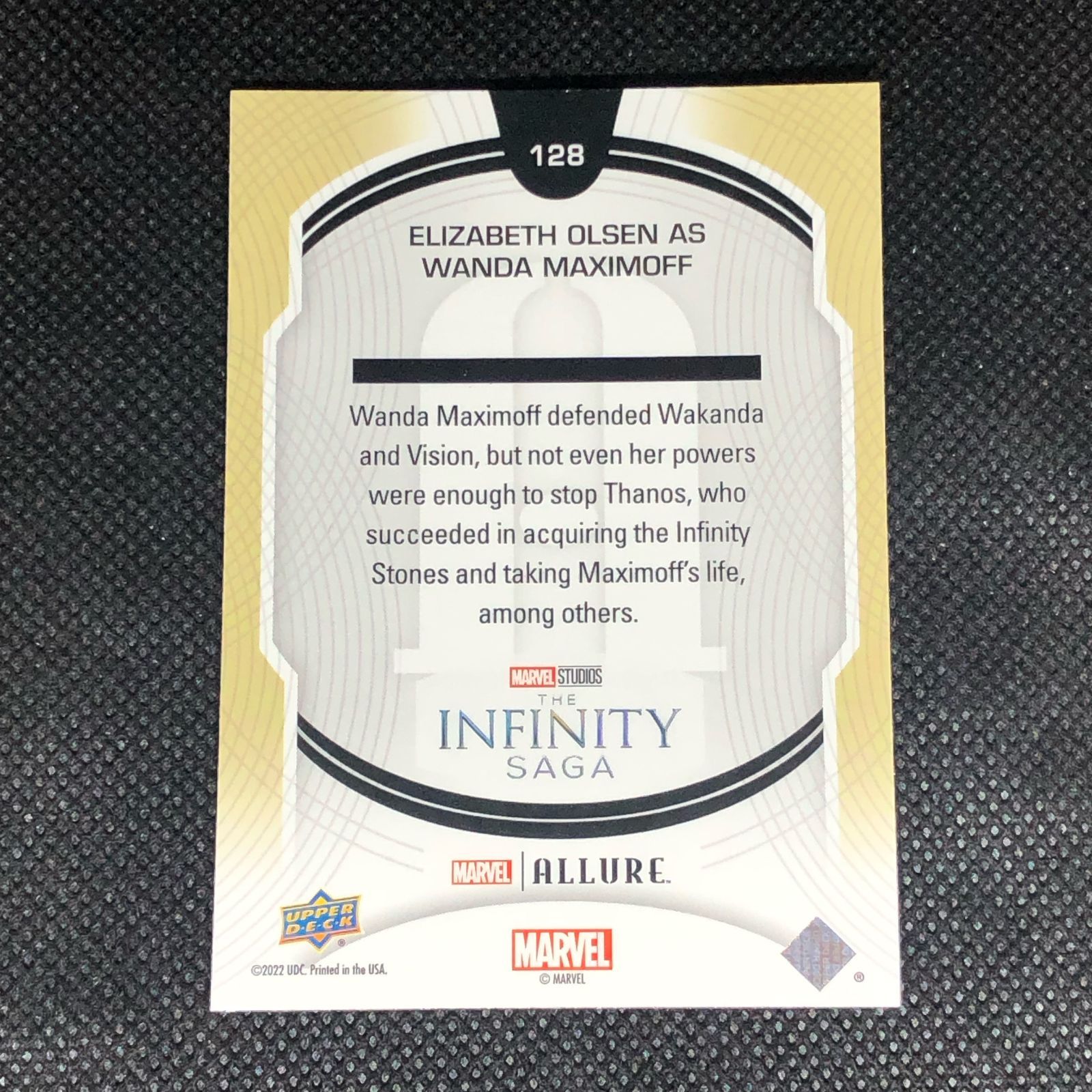 アベンジャーズエンドゲーム エリザベスオルセン UPPERDECK サインカード アベンジャーズエンドゲーム エリザベスオルセン UPPERDECK