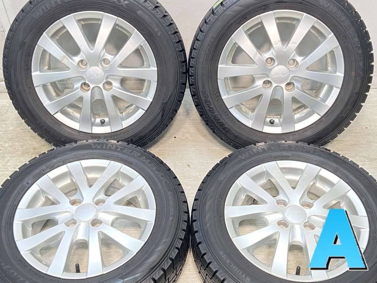 175/65R14  nダンロップ ウィンターマックス WM02 n　 MPW n14x5.5 40 100-4穴 n中古タイヤ スタッドレスタイヤ ホイールセット 4本セットn w14240720602