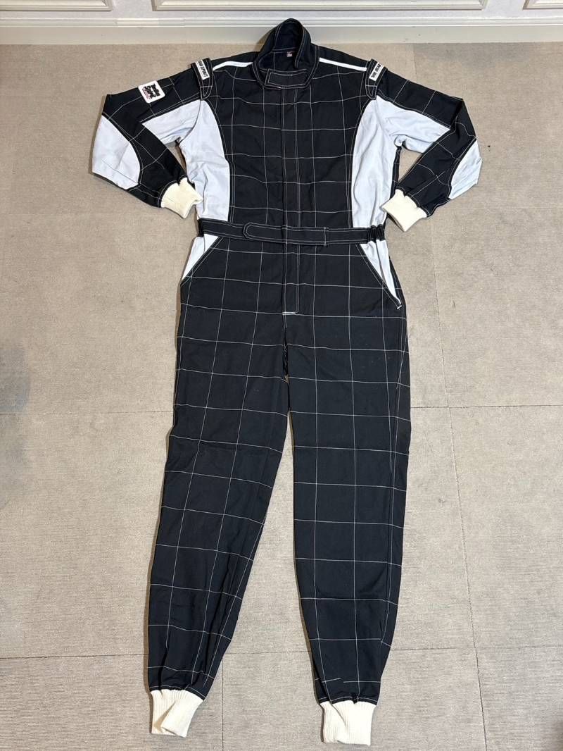 HE MAN SPIRIT 4輪 レーシングスーツ LLサイズ 黒×白