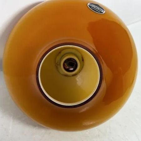1960年代ヤマギワ・オリジナル「エッグ型ペンダントランプ」マグマ・オレンジ ヤコブソンランプ JAKOBSSON LAMP yamagiwa ヤマギワ ペンダント