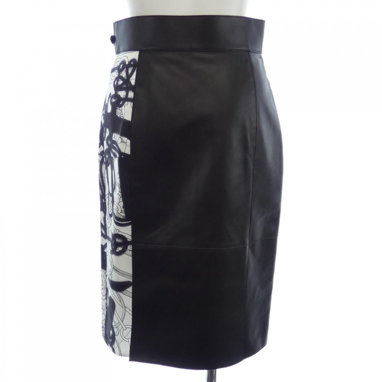 エルメス HERMES CLIQUETIS TATTOO AQUARELLE 2E1308DZ ツイルレーヌ スカート