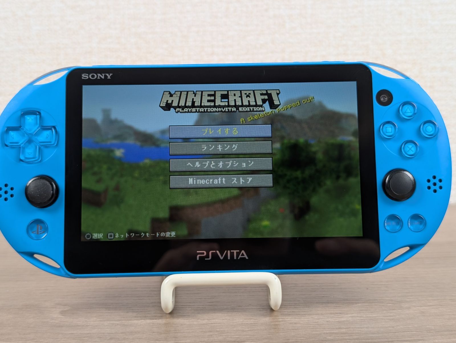 PS Vita 本体 青色 充電器・Minecraft付き PS Vita (青) +