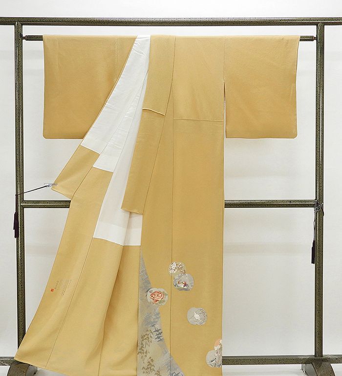 豊富な商品から 純金箔 銀花 松尾光琳 絽袷 純プラチナ箔 ひとつ