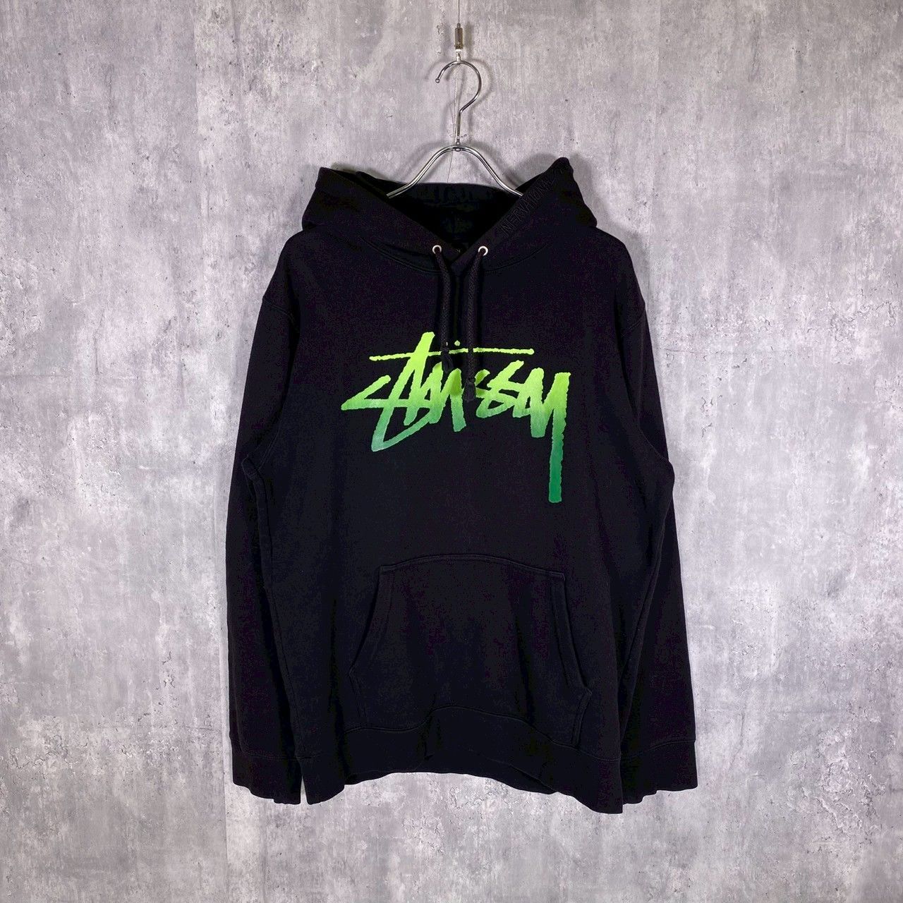 【美品】STUSSY　ステューシー　ストックロゴヒッコリーカバーオール　Lサイズ 美品】STUSSYステューシーストックロゴヒッコリーカバーオールLサイズ