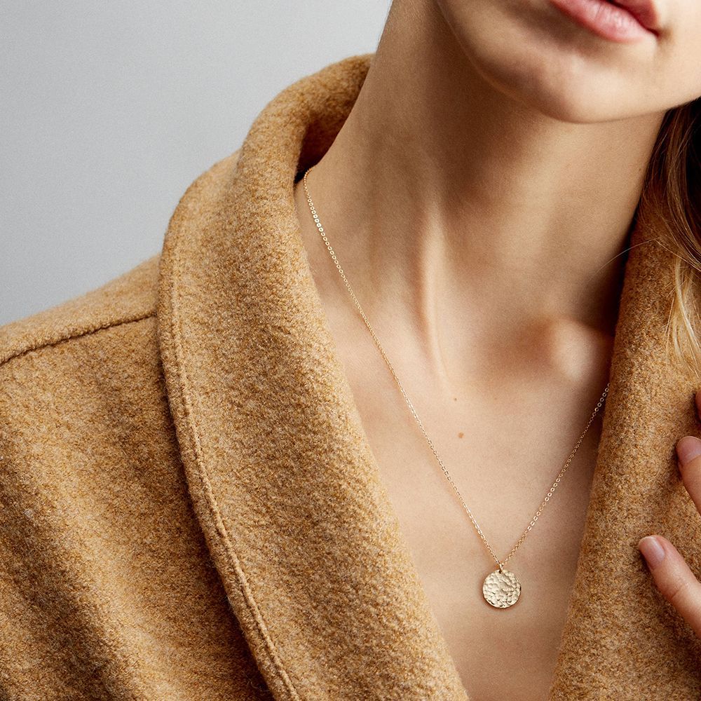 金アレ対応】長さ調節可能 シンプル おしゃれコインネックレス リバーシブル フルムーン つけっぱなし - メルカリ