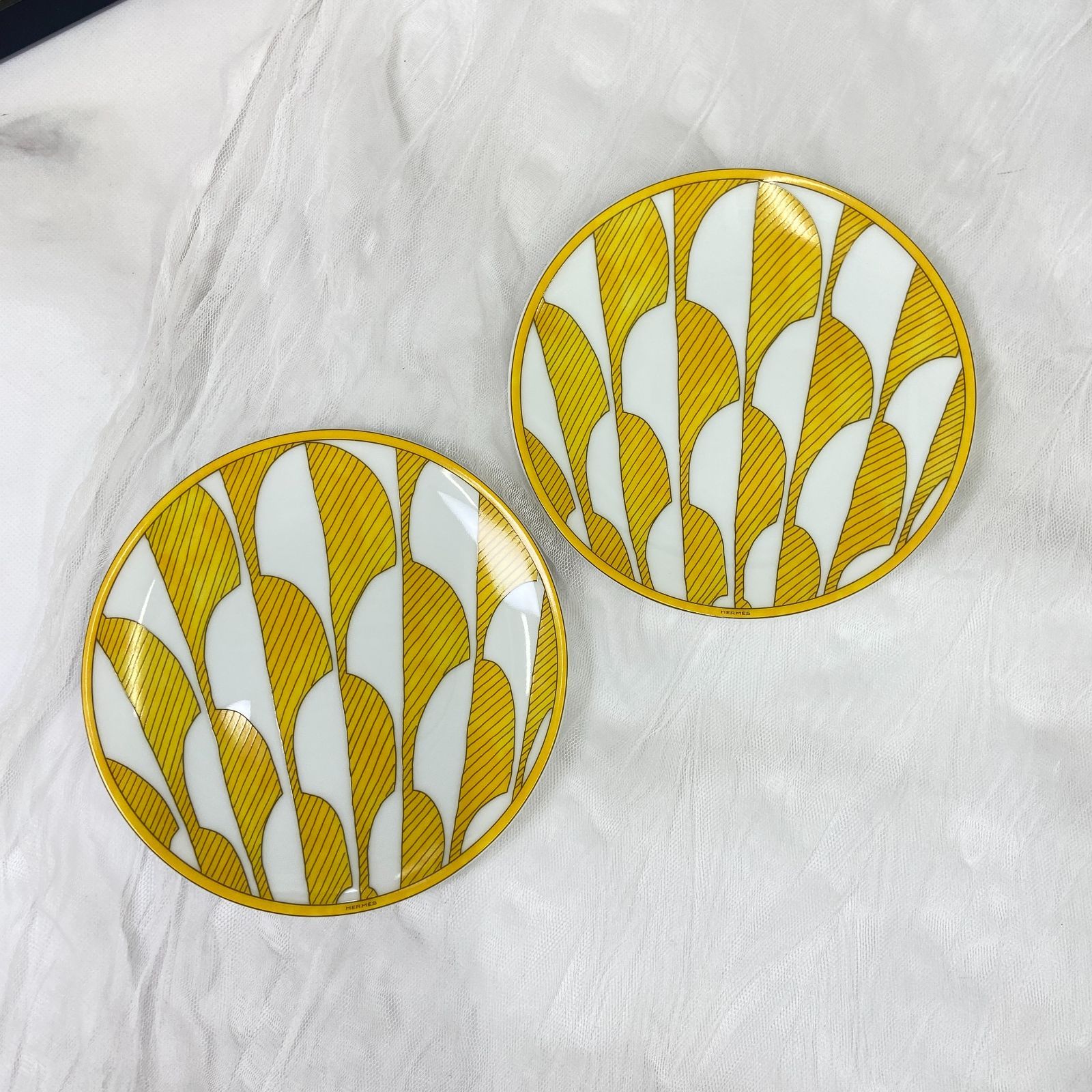 大人気！2枚組 エルメス ソレイユドゥエルメス デザートプレート