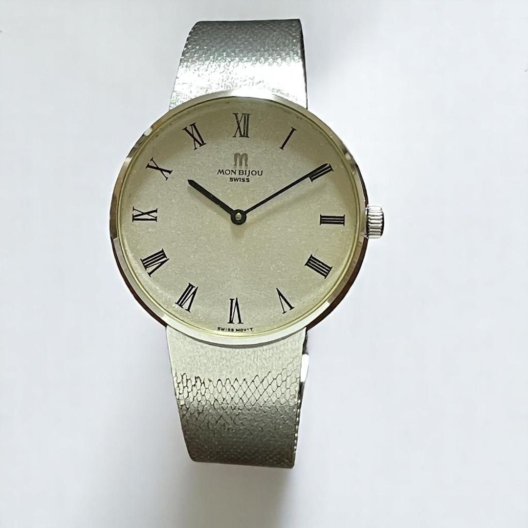 美品　ORIENT MON BIJOU モンビジュ　メンズ 手巻き ORIENT オリエント MON BIJOU モンビジュ スケルトン ゴールド