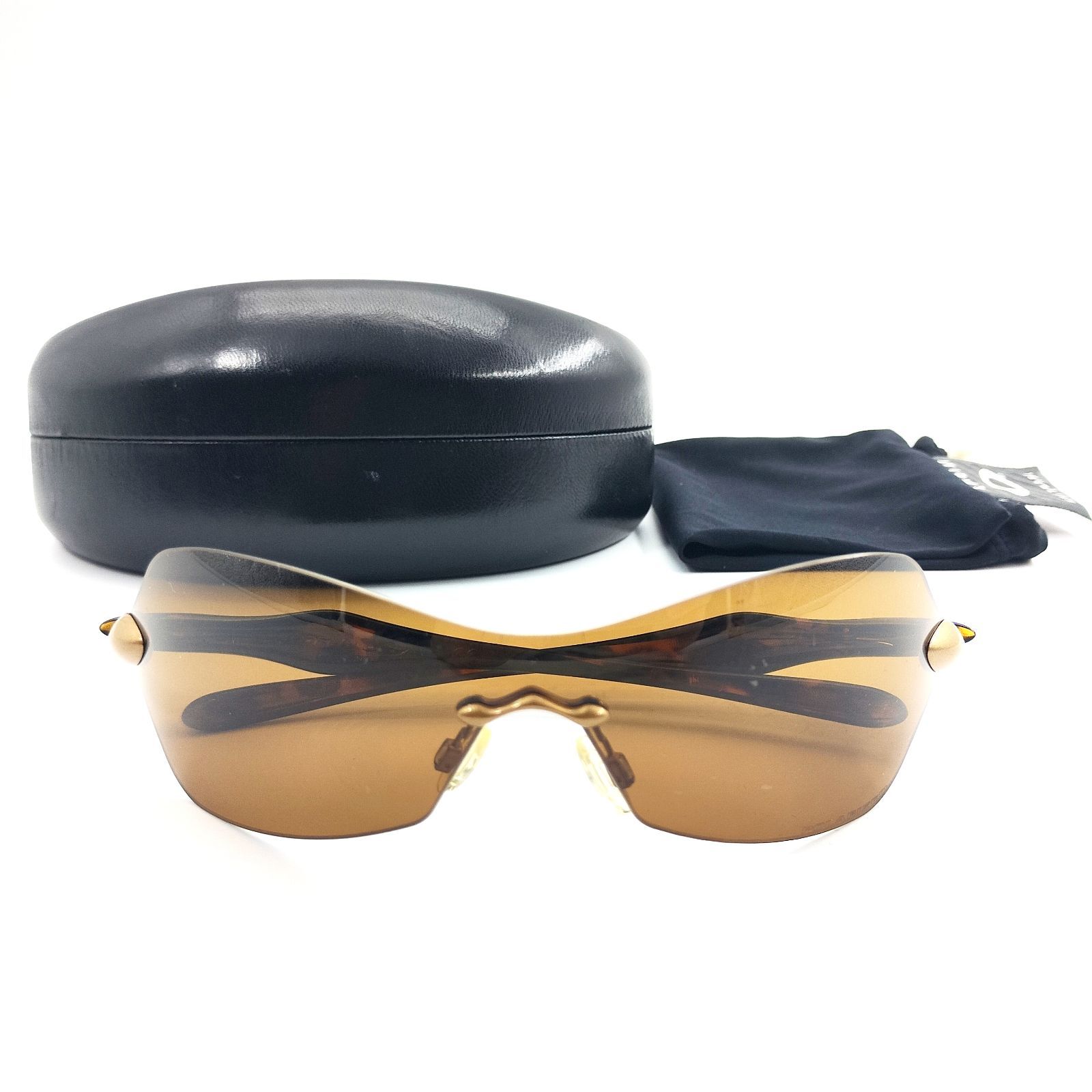 【中古】OAKLEYメンズスポーツサングラス ブラウン偏光レンズ 専用ケース付き オークリー スポーツサングラス 偏光レンズ POLARIZED ブラウン