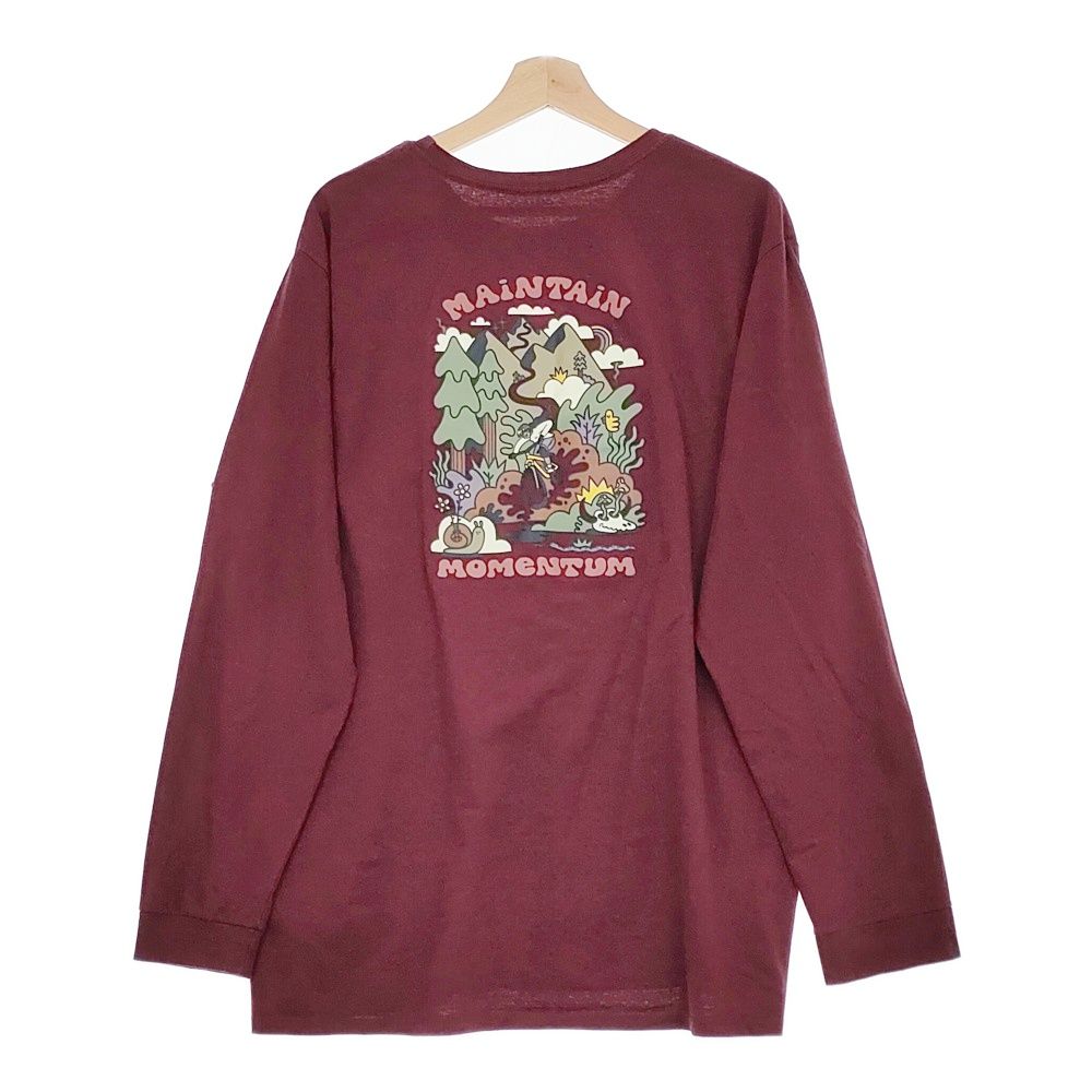 patagonia メインテインモメンタムポケットレスポンシビリティー 37595FA22 長袖Ｔシャツ 22AW ワインレッド メンズ パタゴニア【中古】5-0119M