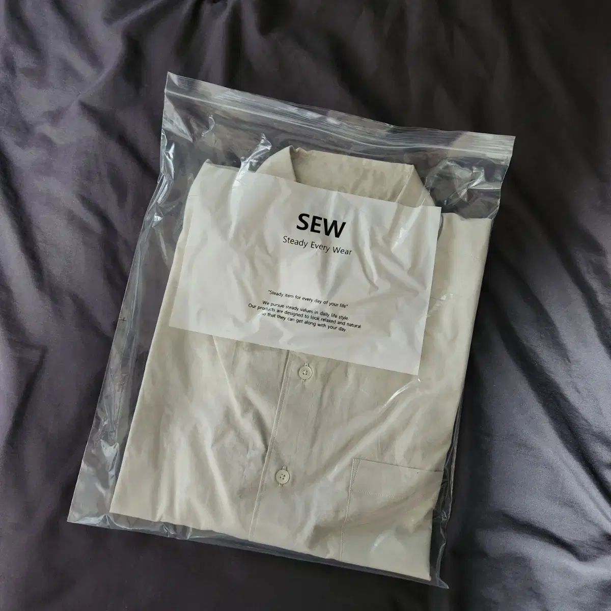 【雷市場（ポンジャン）商品韓国直送】 Steady Every Wear シャツ ライトグレー 3 サイズ