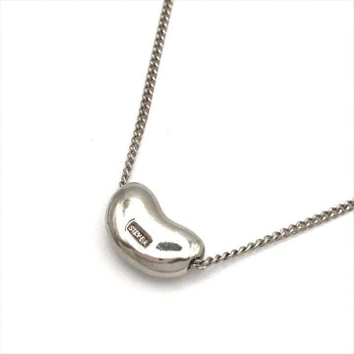 極美品】Tiffany&Co ティファニー ビーンズネックレス シルバー