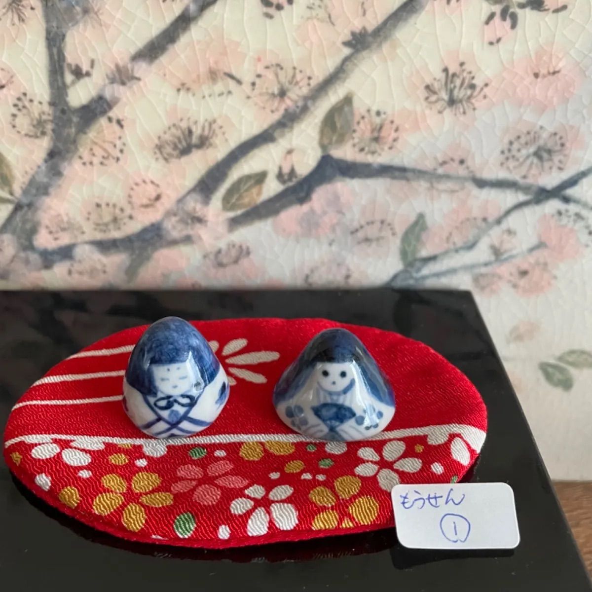 YM304 おひなさま 染付陶器雛 雛人形 - メルカリ