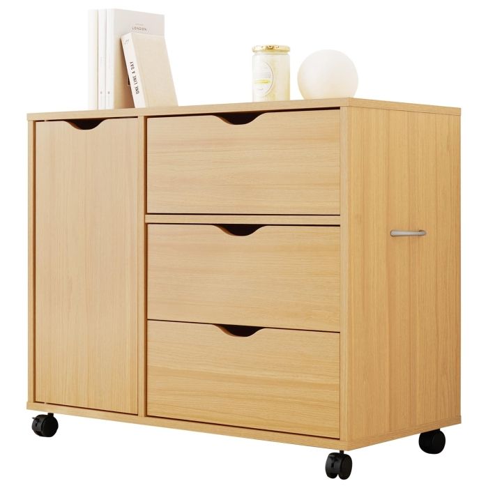 【新品・2営業日で発送】HAGIHARA 萩原 キャスター付きチェスト RCC-1552NA 北海道、沖縄、離島配送