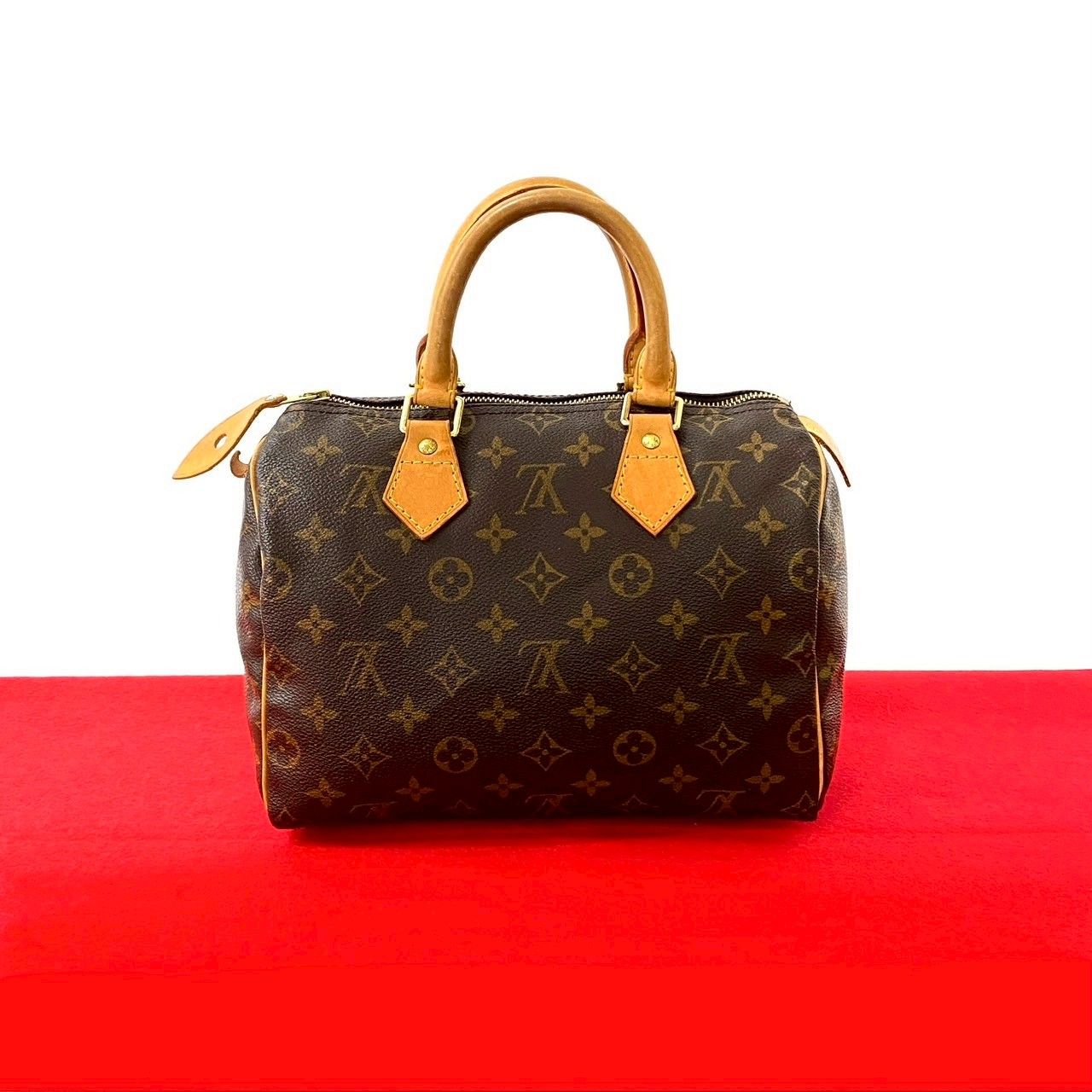 ルイヴィトン　モノグラム　スピーディ　ハンドバッグ　ミニボストン　パドロック　鍵 正規品 ルイヴィトン ハンドバッグ スピーディ25 モノグラム ミニボストン