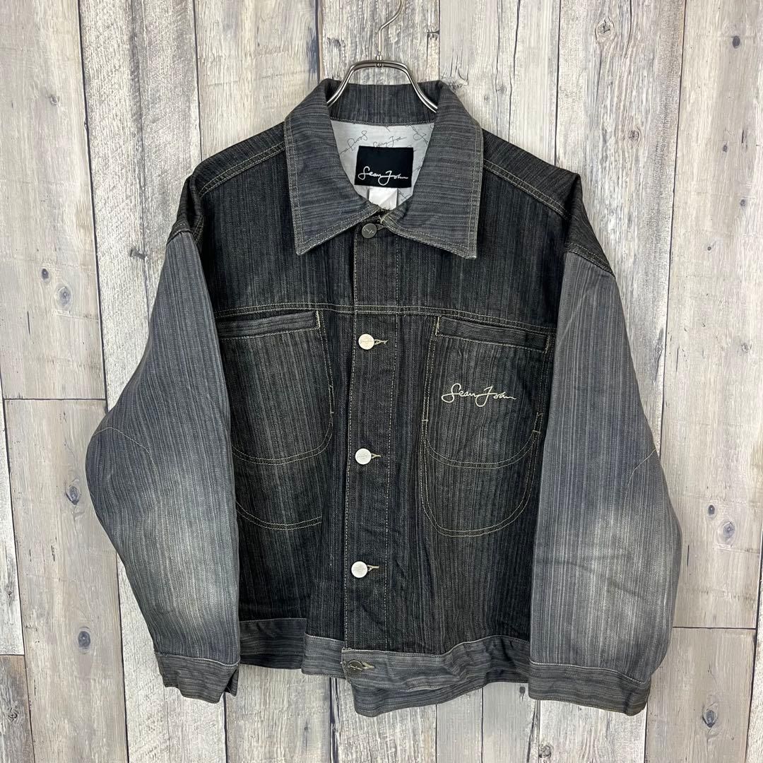 SEAN JOHN ショーンジョン ブラック デニムジャケット XL